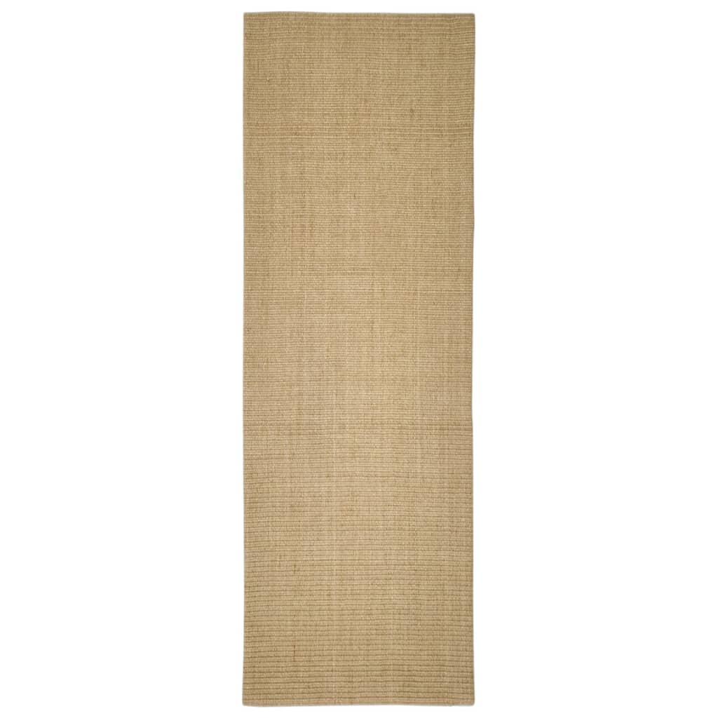 vidaXL Teppich Natur Sisal 66x200 cm