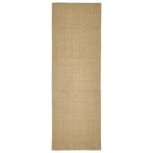 vidaXL Teppich Natur Sisal 66x200 cm