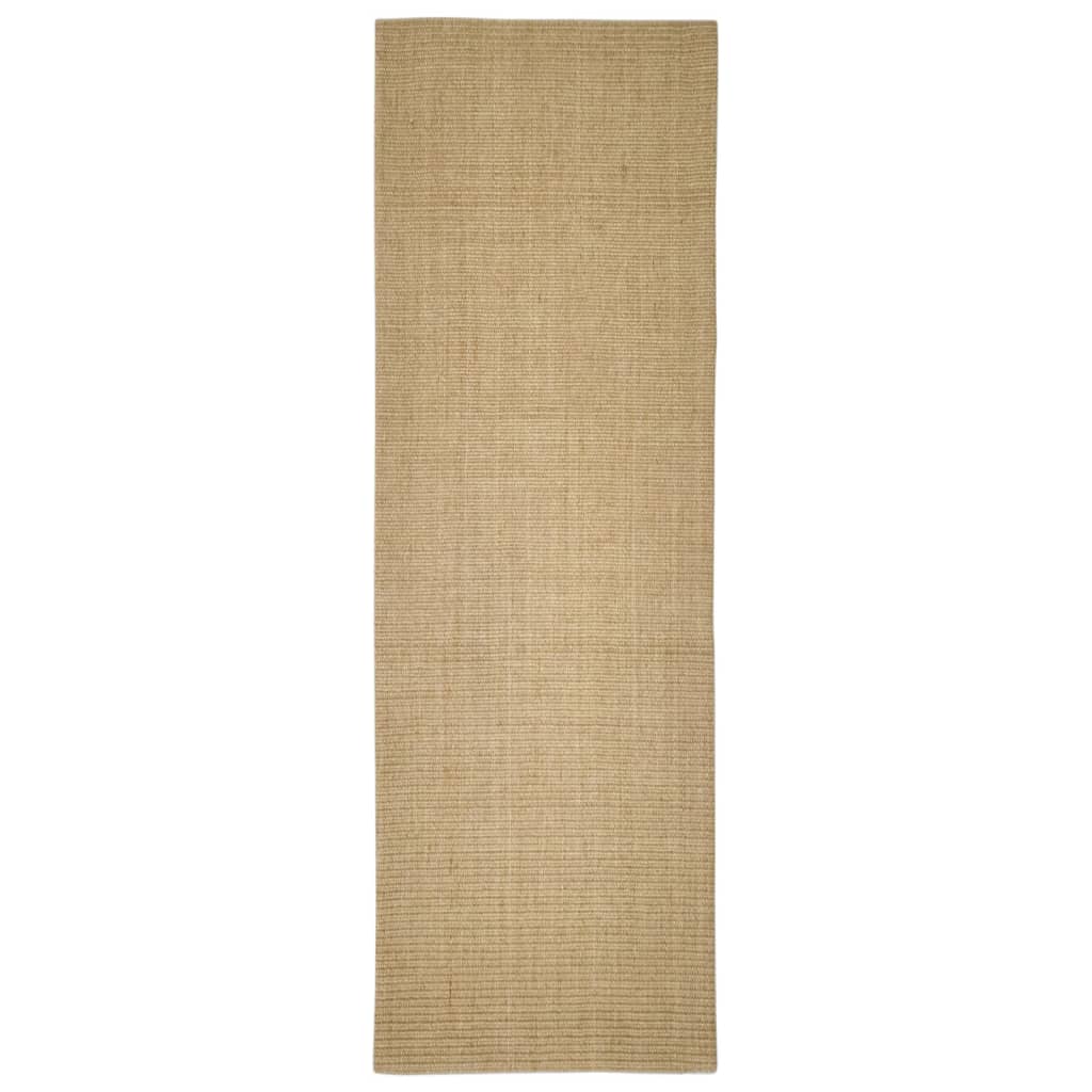 vidaXL Teppich Natur Sisal 80x250 cm