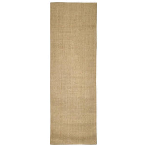 vidaXL Teppich Natur Sisal 80x250 cm