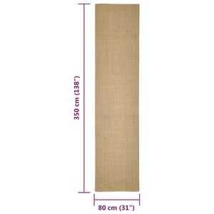 Teppich Natur Sisal 80x350 cm Stilecasa