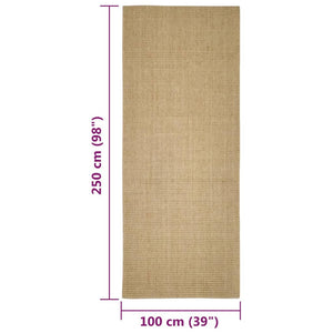 Teppich Natur Sisal 100x250 cm