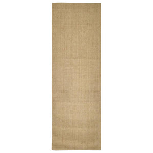 vidaXL Teppich Natur Sisal 100x300 cm