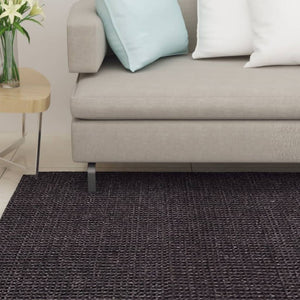 vidaXL Teppich Natur Sisal 66x350 cm Schwarz