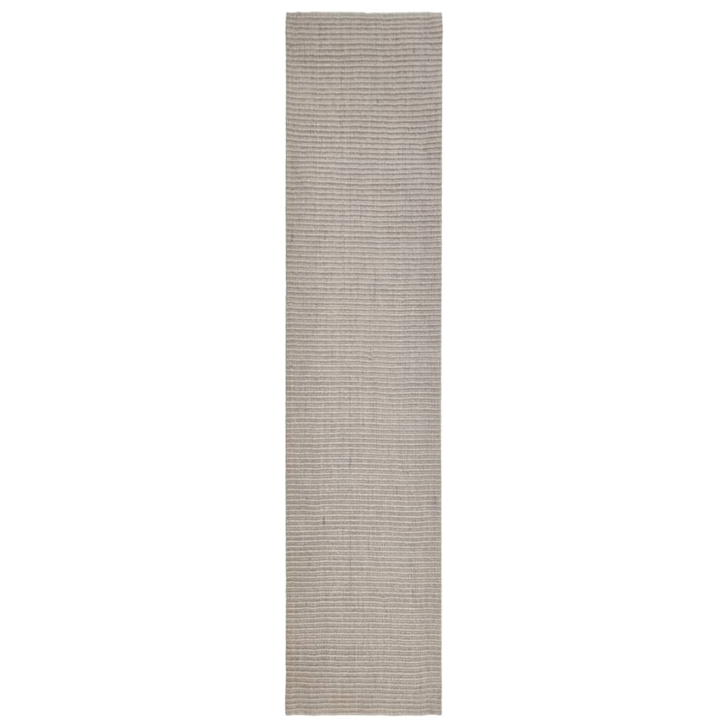 vidaXL Teppich Natur Sisal 66x300 cm Sandfarbe