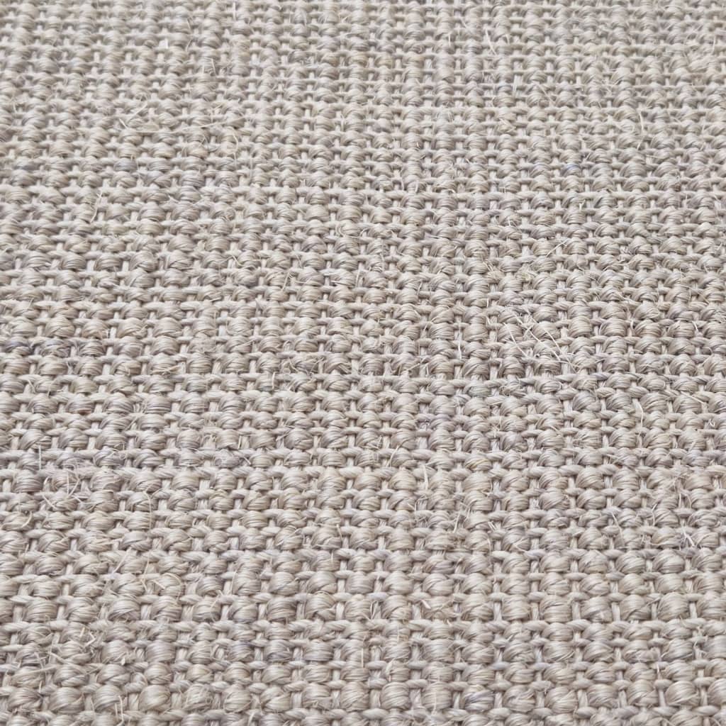 vidaXL Teppich Natur Sisal 66x300 cm Sandfarbe