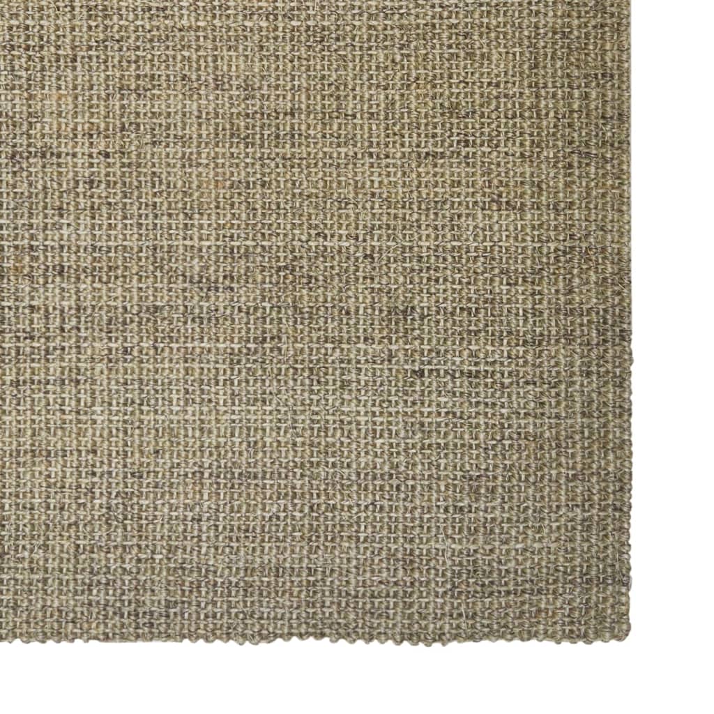 vidaXL Teppich Natur Sisal 80x300 cm Grün