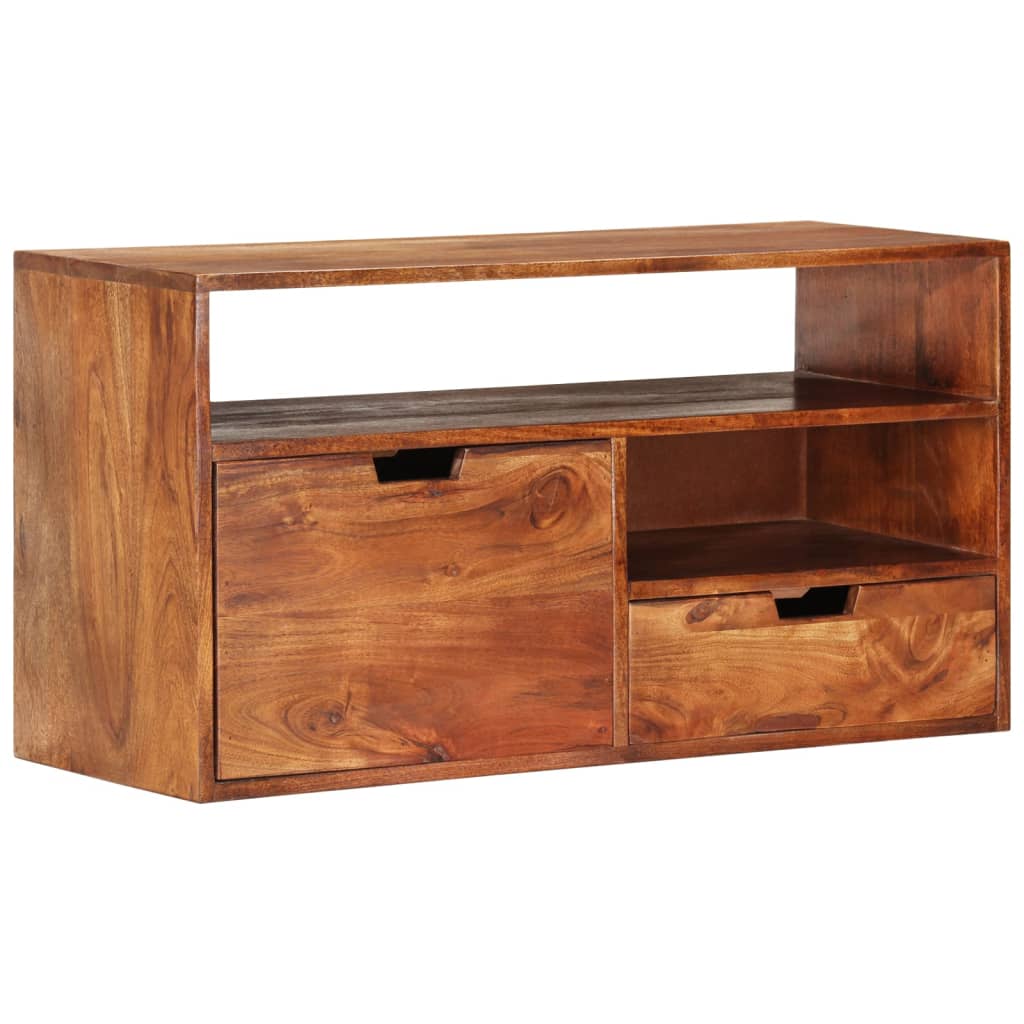 vidaXL TV-Schrank 80x30x42 cm Massivholz Akazie