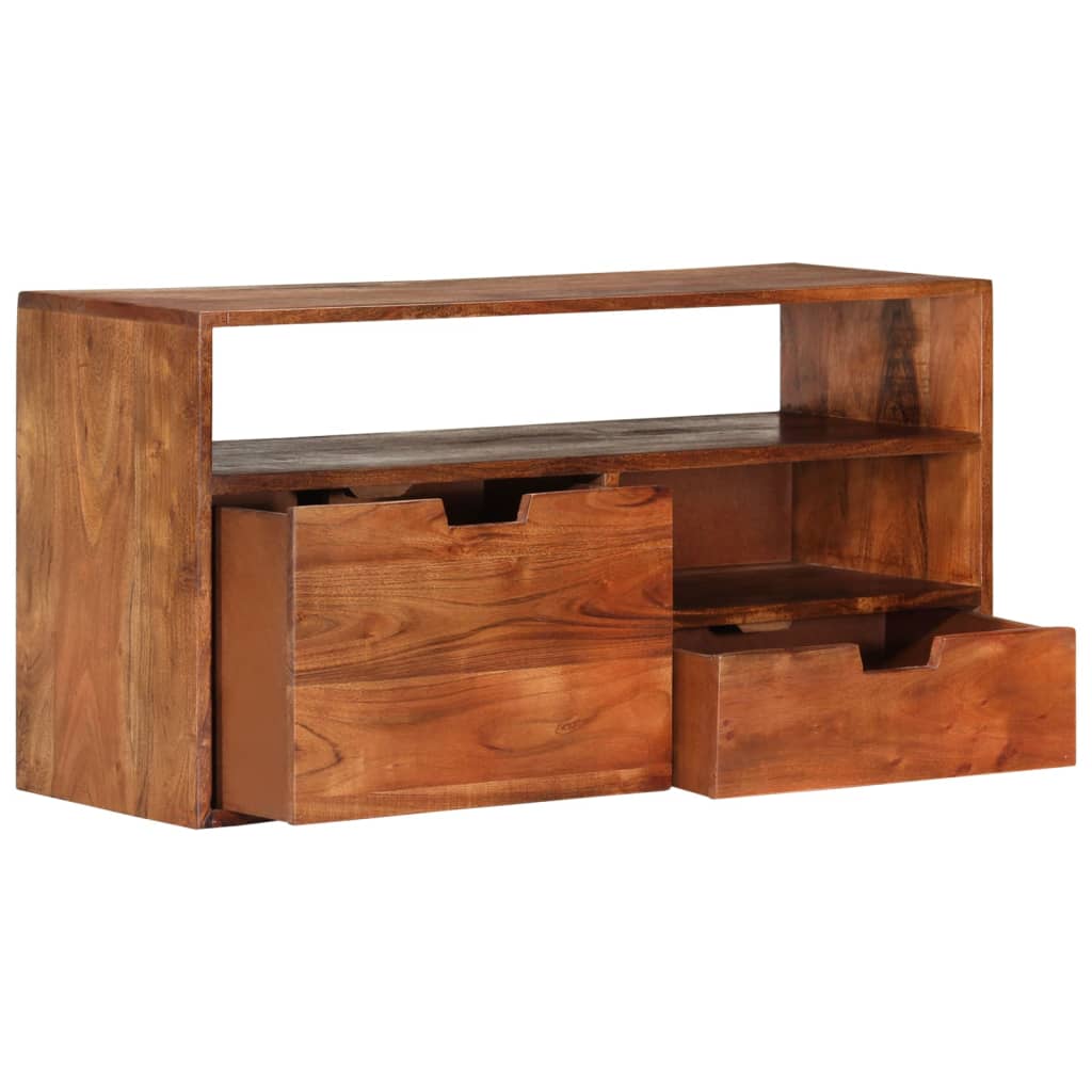 vidaXL TV-Schrank 80x30x42 cm Massivholz Akazie