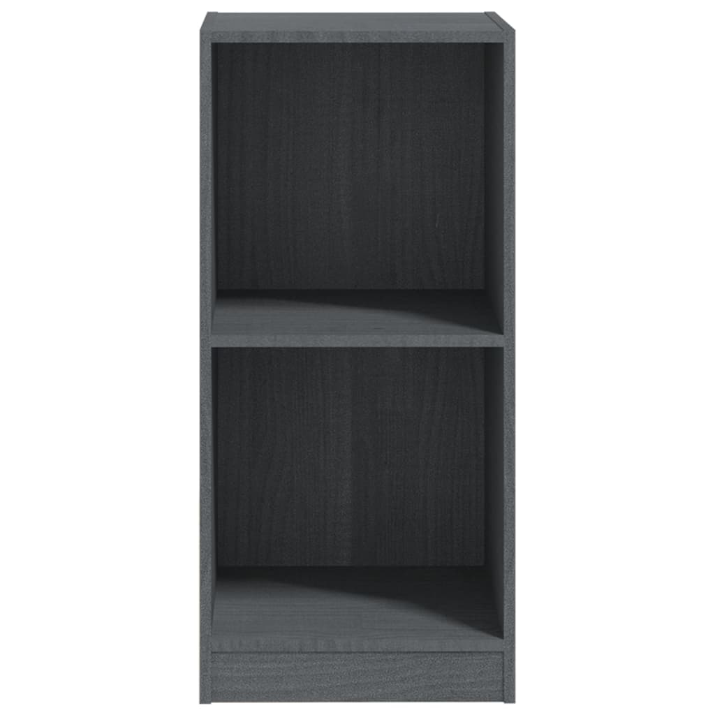 vidaXL Beistellschrank Grau 35,5x33,5x76 cm Massivholz Kiefer