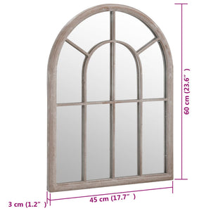 vidaXL Spiegel Sandfarben 60x45 cm Eisen für den Innenbereich