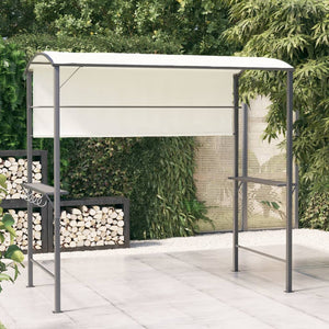 Pavillon mit Dach 220x110x200 cm Creme