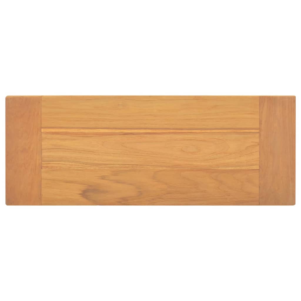 vidaXL Bank 80 cm Massivholz Teak