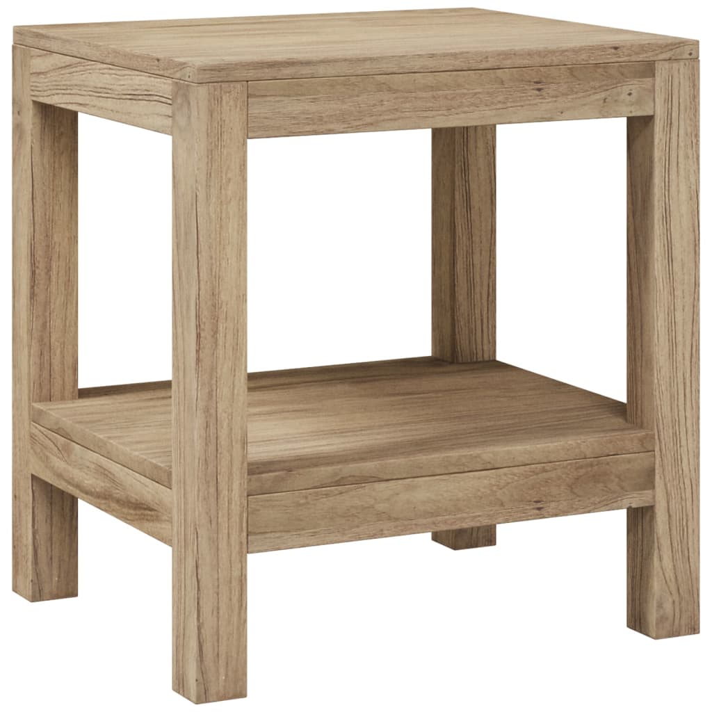 vidaXL Badezimmer-Beistelltisch 45x35x45 cm Massivholz Teak