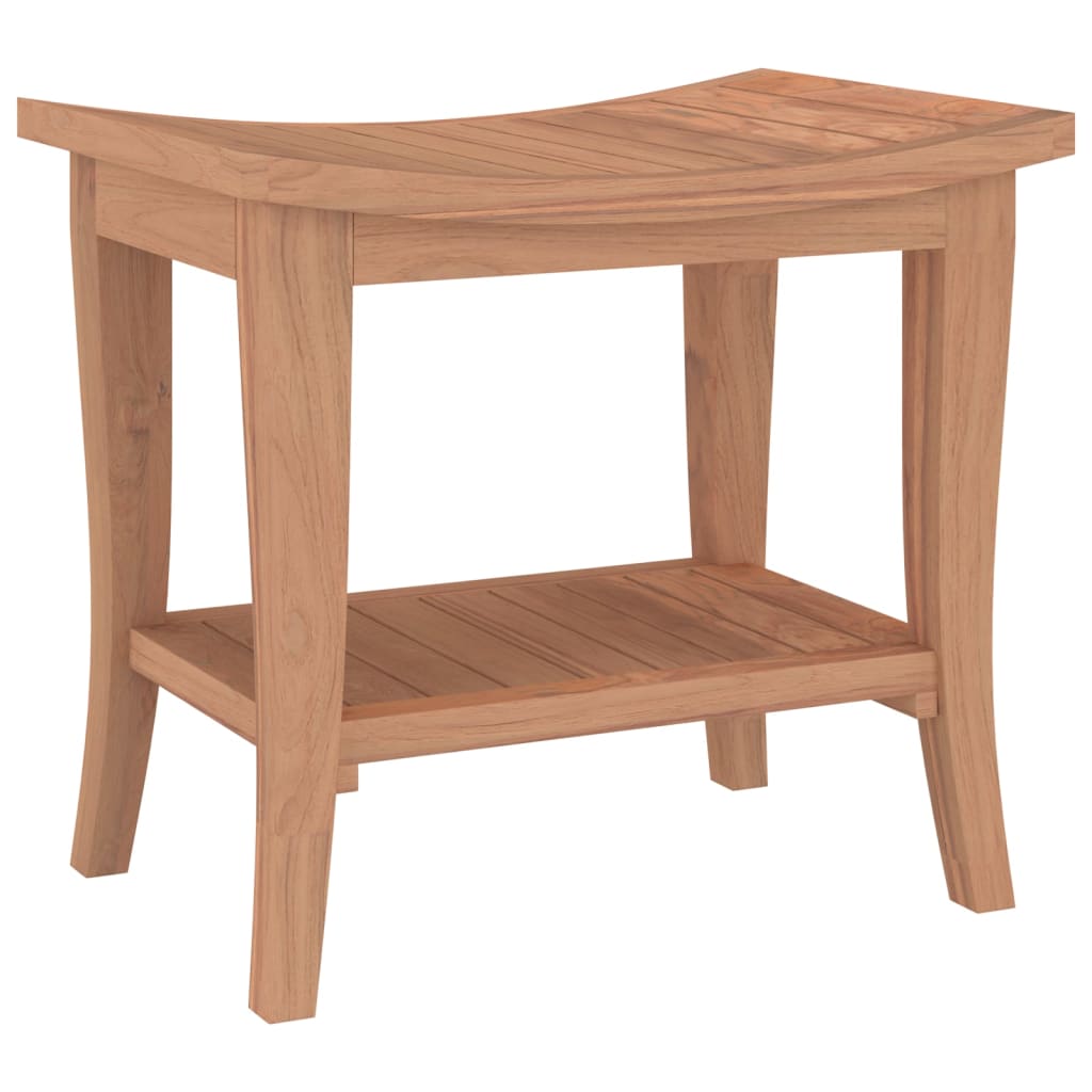 vidaXL Badezimmer-Beistelltisch 50x35x45 cm Massivholz Teak