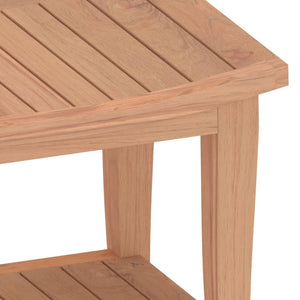 vidaXL Badezimmer-Beistelltisch 50x35x45 cm Massivholz Teak