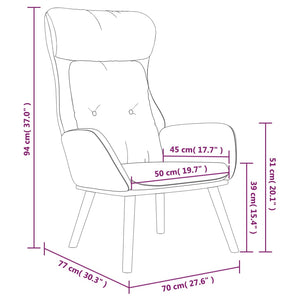 vidaXL Relaxsessel Hellgrau Stoff