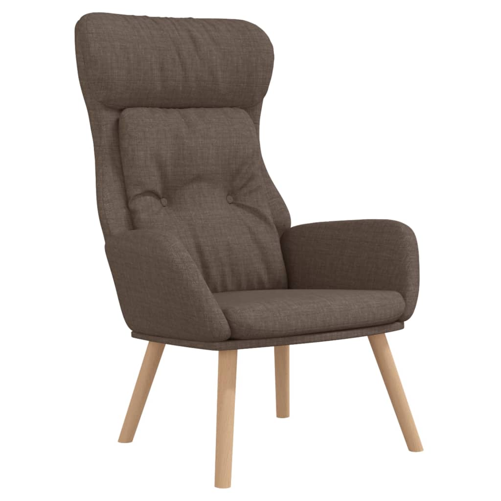 vidaXL Relaxsessel Taupe Stoff