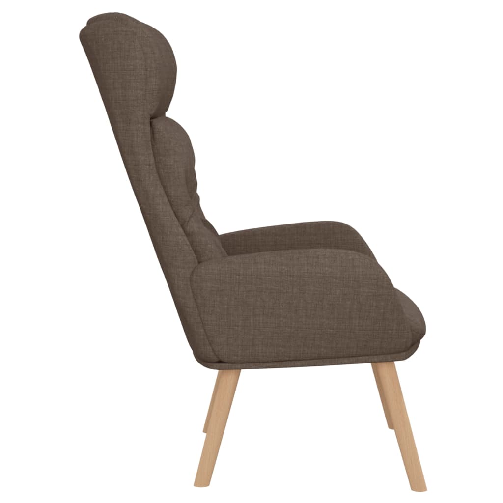 vidaXL Relaxsessel Taupe Stoff