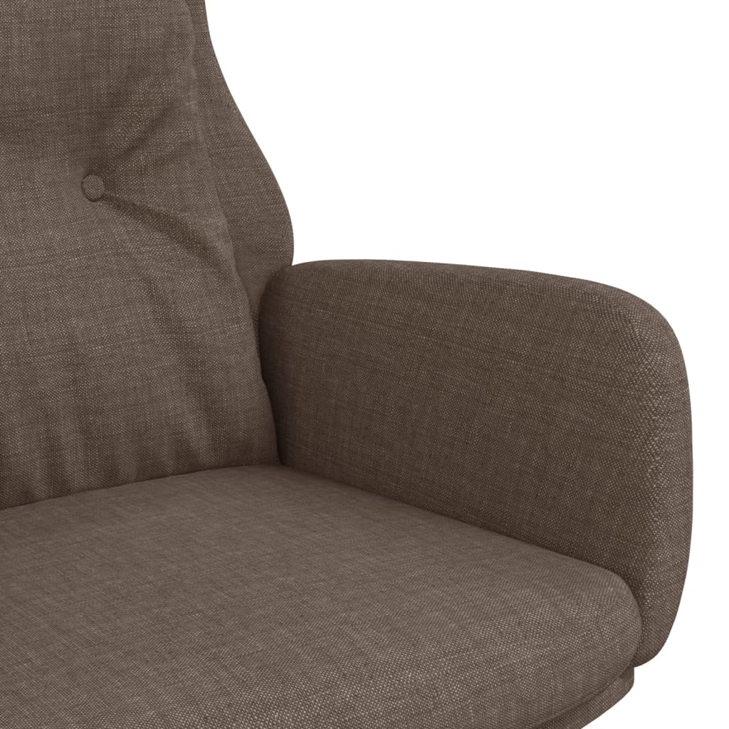 vidaXL Relaxsessel Taupe Stoff