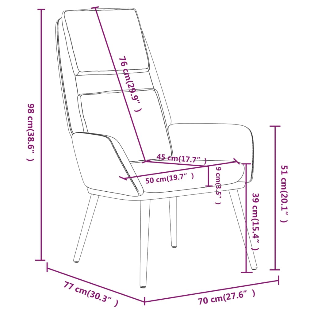 vidaXL Relaxsessel Senfgelb Stoff