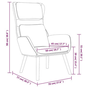 vidaXL Relaxsessel Rosa Samt