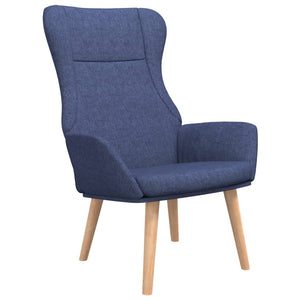 vidaXL Relaxsessel Blau Stoff