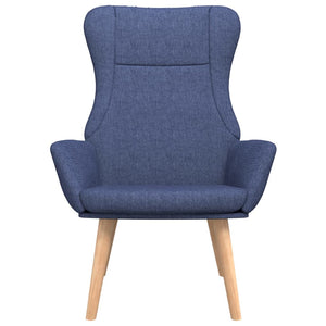 vidaXL Relaxsessel Blau Stoff