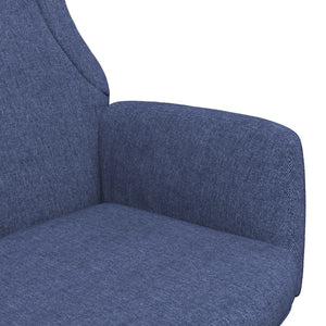 vidaXL Relaxsessel Blau Stoff