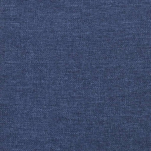 Fußhocker Blau 45x29,5x35 cm Stoff und Kunstleder Stilecasa