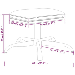 vidaXL Fußhocker Dunkelgrau 60x60x36 cm Mikrofasergewebe