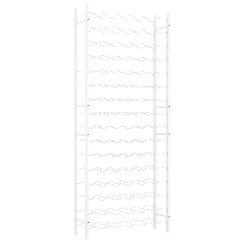 Weinregal für 96 Flaschen Weiß Metall Stilecasa