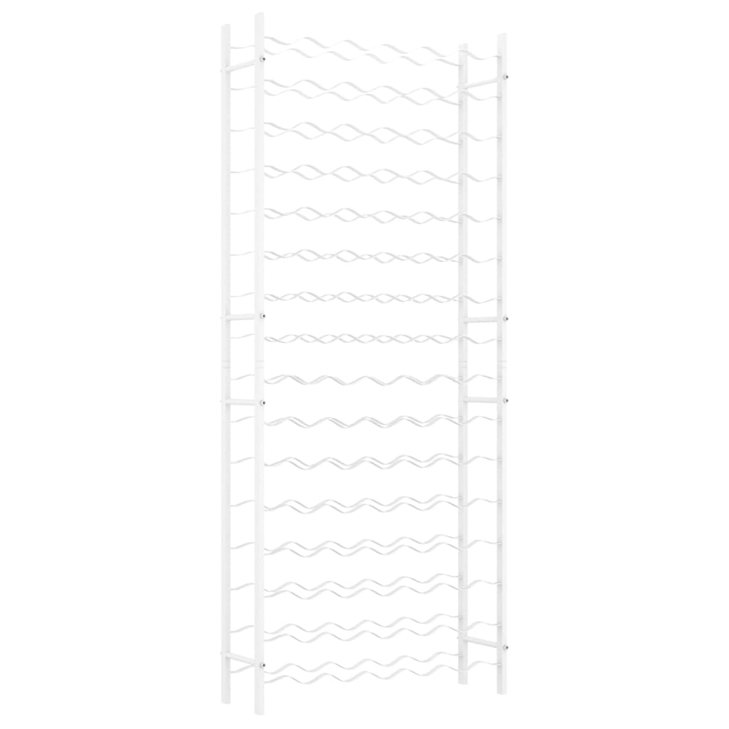 Weinregal für 96 Flaschen Weiß Metall Stilecasa