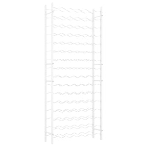 Weinregal für 96 Flaschen Weiß Metall Stilecasa