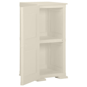 vidaXL Kunststoffschrank 40x43x85,5 cm Holzdesign Vanilleeis