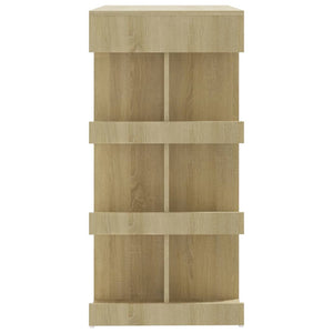 Bartisch mit Regal Sonoma-Eiche 100x50x101,5 cm Holzwerkstoff Stilecasa