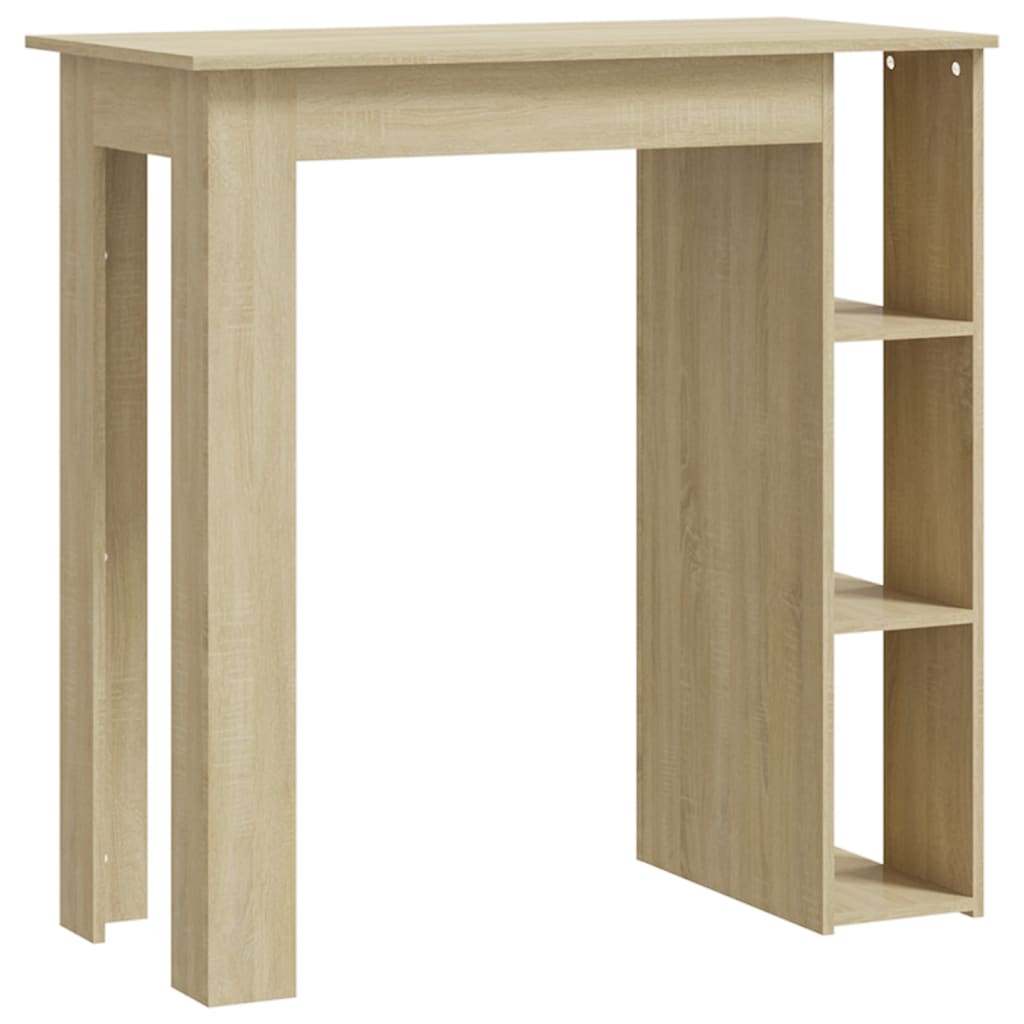 Bartisch mit Regal Sonoma-Eiche 102x50x103,5 cm Holzwerkstoff