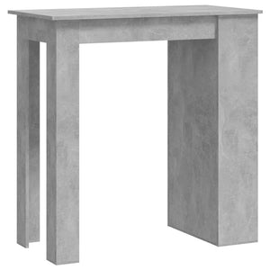 Bartisch mit Regal Betongrau 102x50x103,5 cm Stilecasa