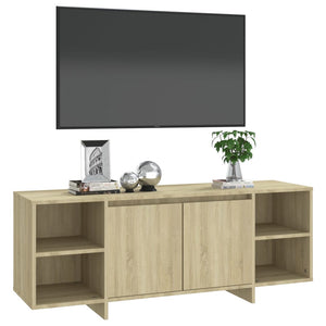 vidaXL TV-Schrank Sonoma-Eiche 130x35x50 cm Holzwerkstoff