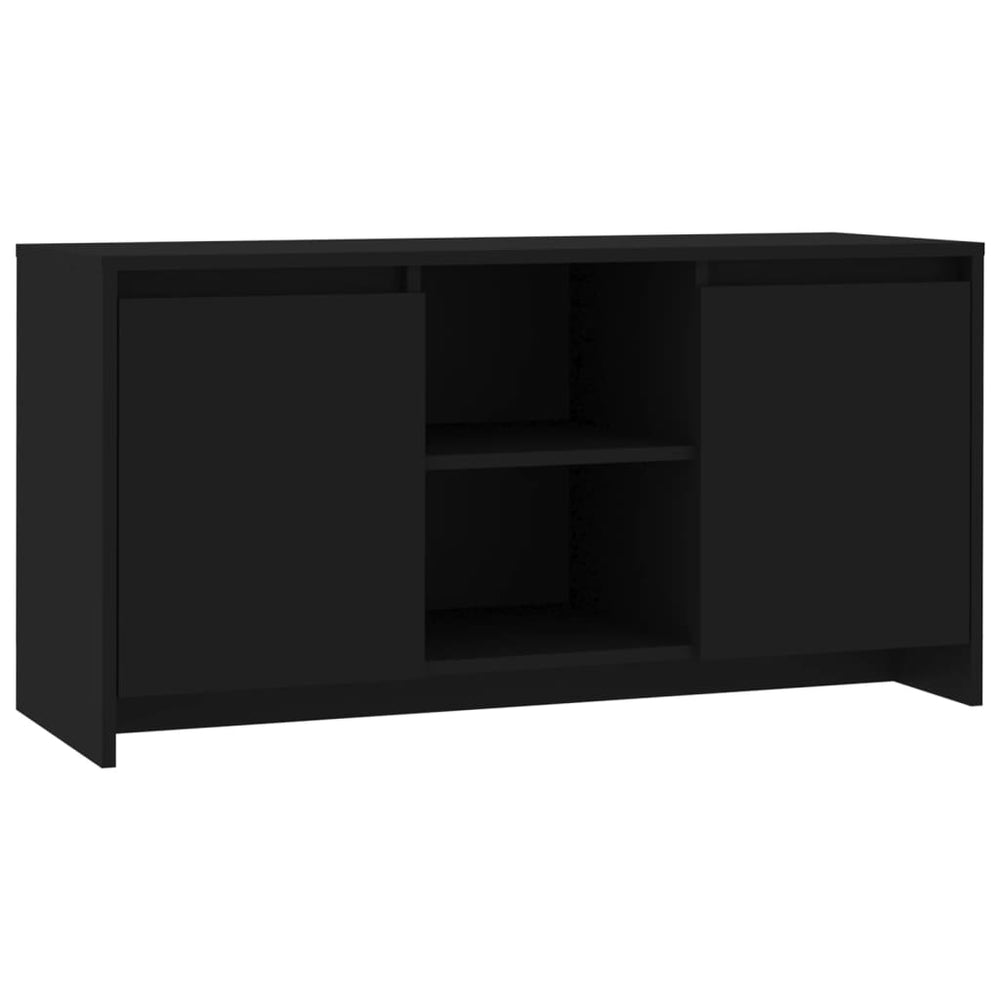 TV-Schrank Schwarz 102x37,5x52,5 cm Holzwerkstoff Stilecasa