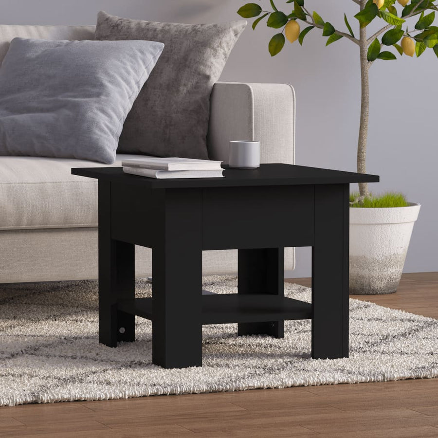 Couchtisch Schwarz 55x55x42 cm Holzwerkstoff Stilecasa