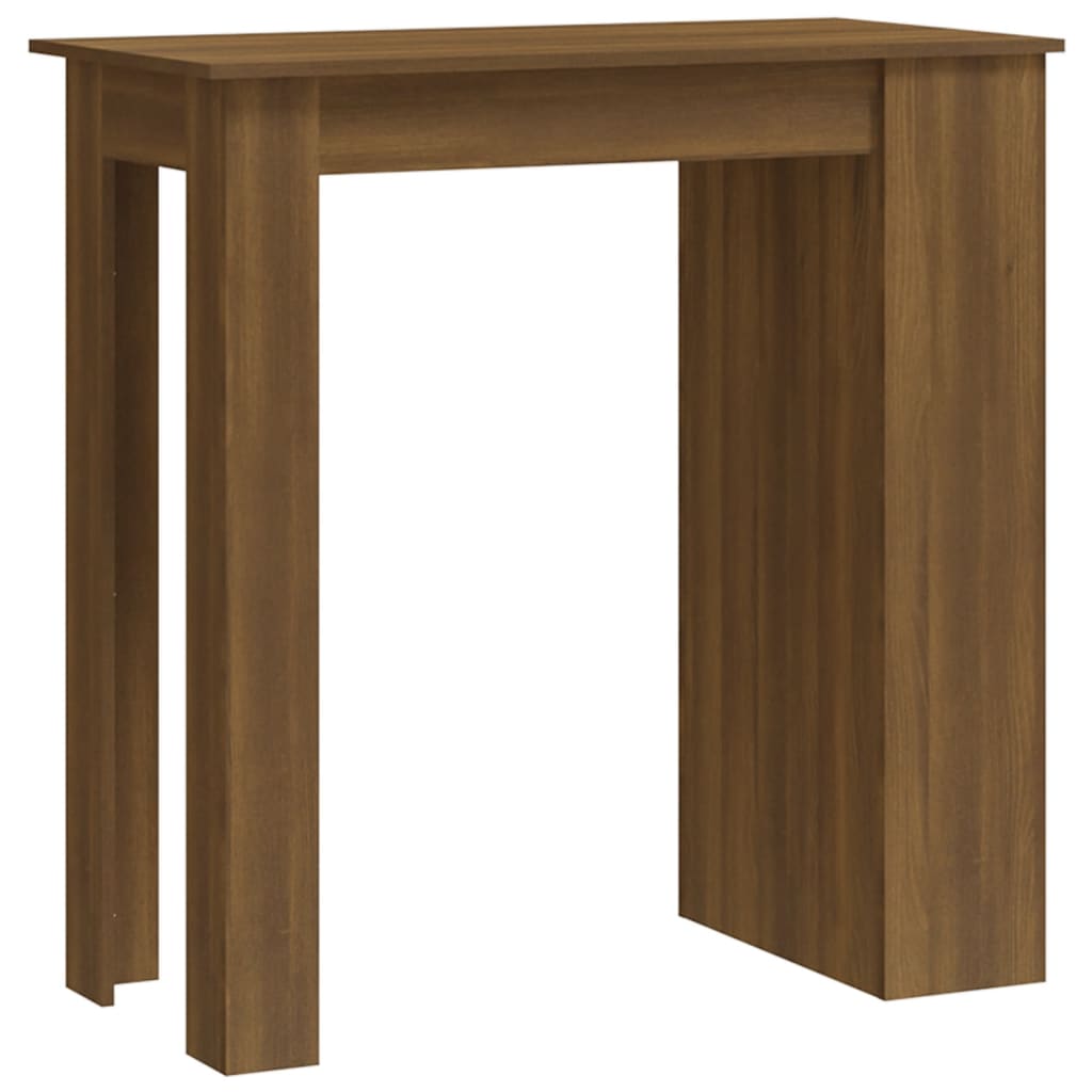 Bartisch mit Regal Braun Eiche 102x50x103,5 cm Holzwerkstoff Stilecasa