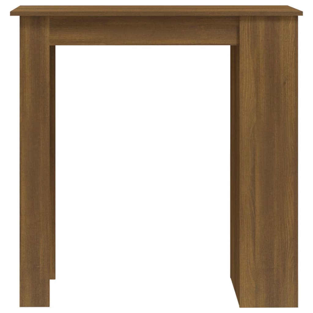 Bartisch mit Regal Braun Eiche 102x50x103,5 cm Holzwerkstoff Stilecasa