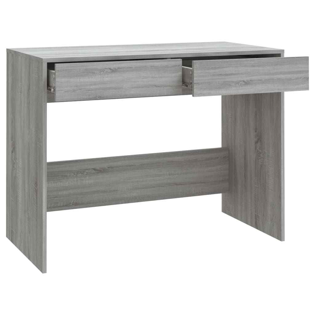 vidaXL Schreibtisch Grau Sonoma 101x50x76,5 cm Holzwerkstoff