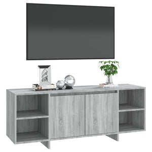 vidaXL TV-Schrank Grau Sonoma 130x35x50 cm Holzwerkstoff