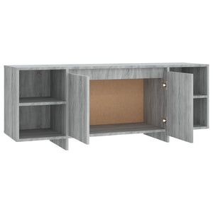 vidaXL TV-Schrank Grau Sonoma 130x35x50 cm Holzwerkstoff