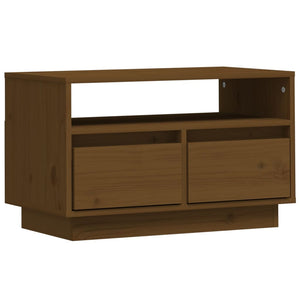 vidaXL TV-Schrank Honigbraun 60x35x37 cm Massivholz Kiefer