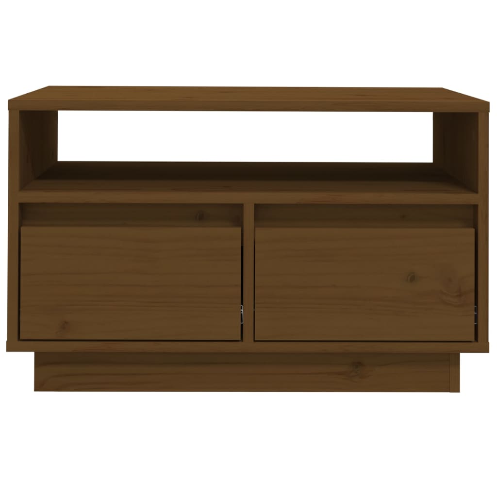 vidaXL TV-Schrank Honigbraun 60x35x37 cm Massivholz Kiefer