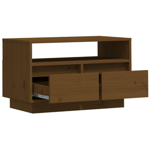 vidaXL TV-Schrank Honigbraun 60x35x37 cm Massivholz Kiefer