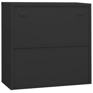 vidaXL Büroschrank mit Pflanzkasten Anthrazit 90x40x113 cm Stahl